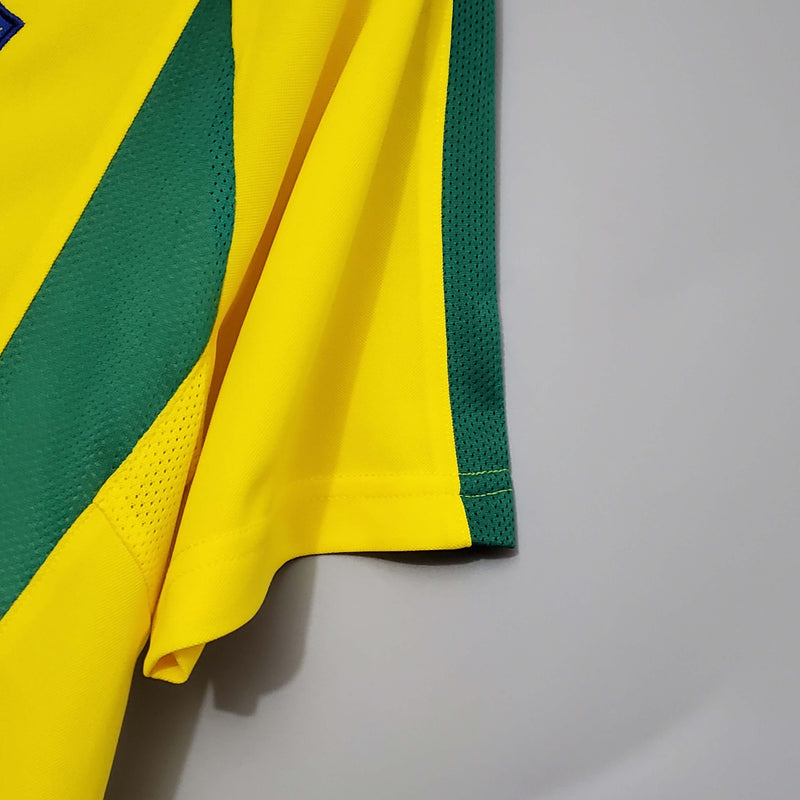 Camisa Seleção Brasil - Home - 2002/02 - Retrô - Masculino - Camisa I