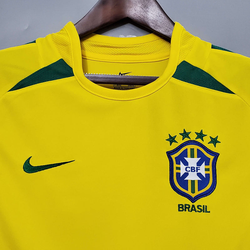 Camisa Seleção Brasil - Home - 2002/02 - Retrô - Masculino - Camisa I