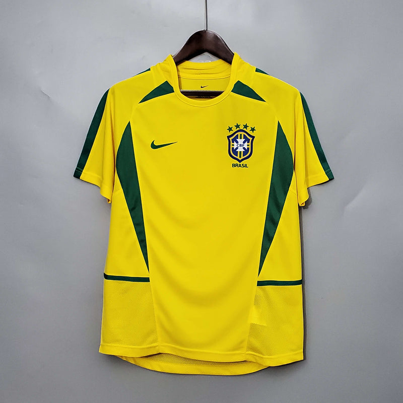 Camisa Seleção Brasil - Home - 2002/02 - Retrô - Masculino - Camisa I