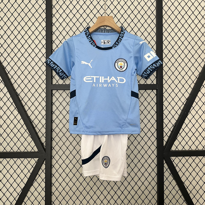 Kit infantil Manchester City - Home - 2024/25 - Camisa I