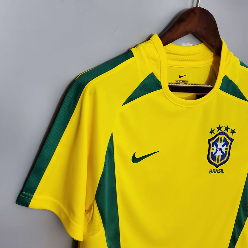 Camisa Seleção Brasil - Home - 2002/02 - Retrô - Masculino - Camisa I